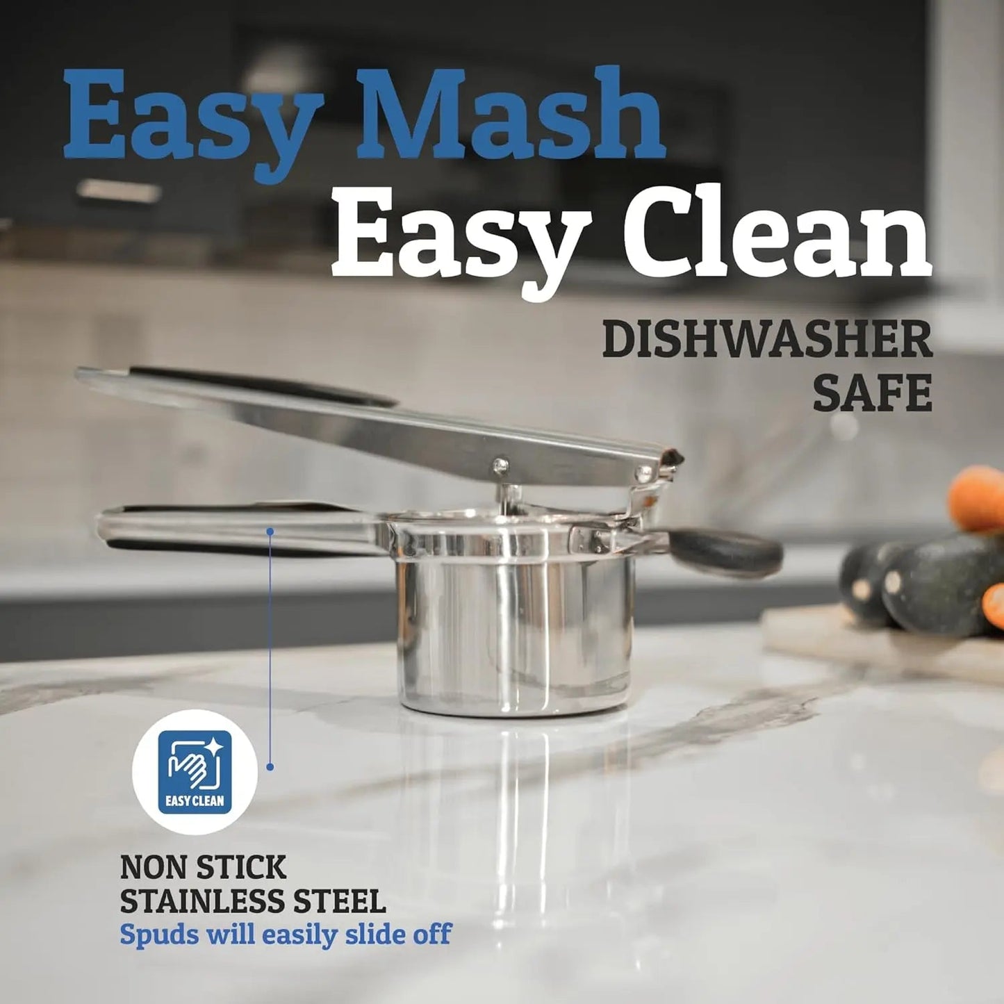 Potato Press Stainless Steel Smooth Mash