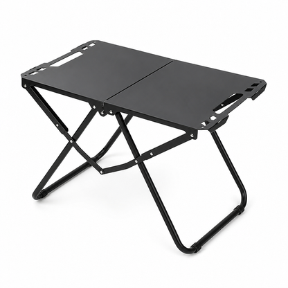 Powder-Coated Steel Camping Folding Table (40 cm Height)
