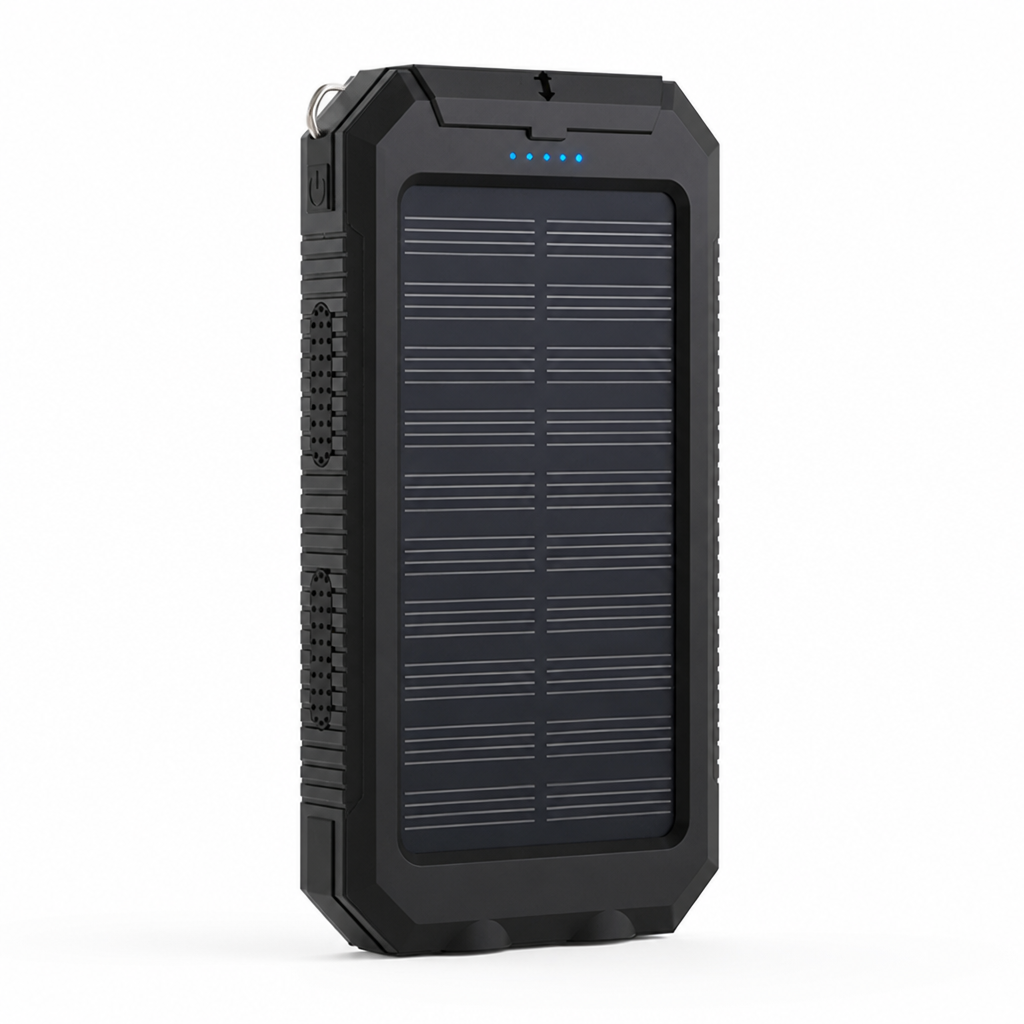 Power Bank 30,000mAh Solar & USB Charging Water-Resistant