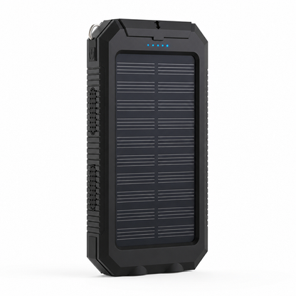 Power Bank 30,000mAh Solar & USB Charging Water-Resistant
