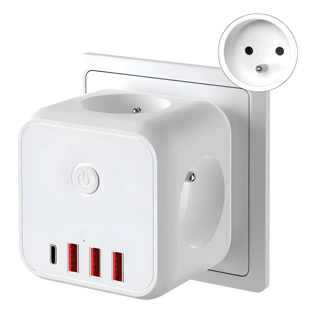Power Strip 7-in-1 USB-C & USB-A Surge Protected