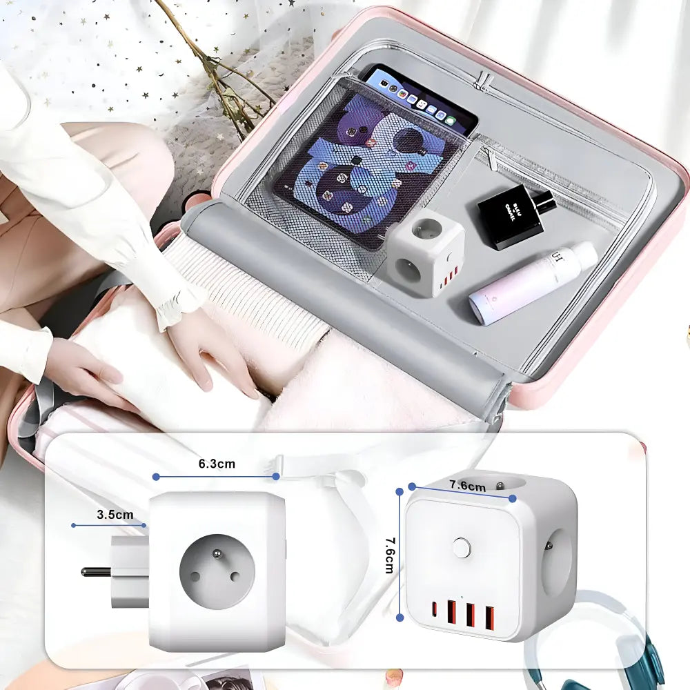 Power Strip 7-in-1 USB-C & USB-A Surge Protected