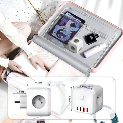 Power Strip 7-in-1 USB-C & USB-A Surge Protected