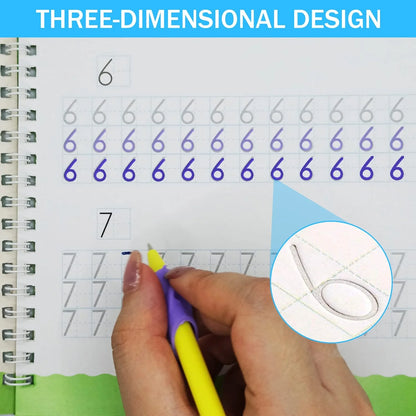 Preschool Writing Set 4 Workbooks Tear-Resistant Pages