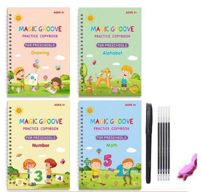 Preschool Writing Set 4 Workbooks Tear-Resistant Pages