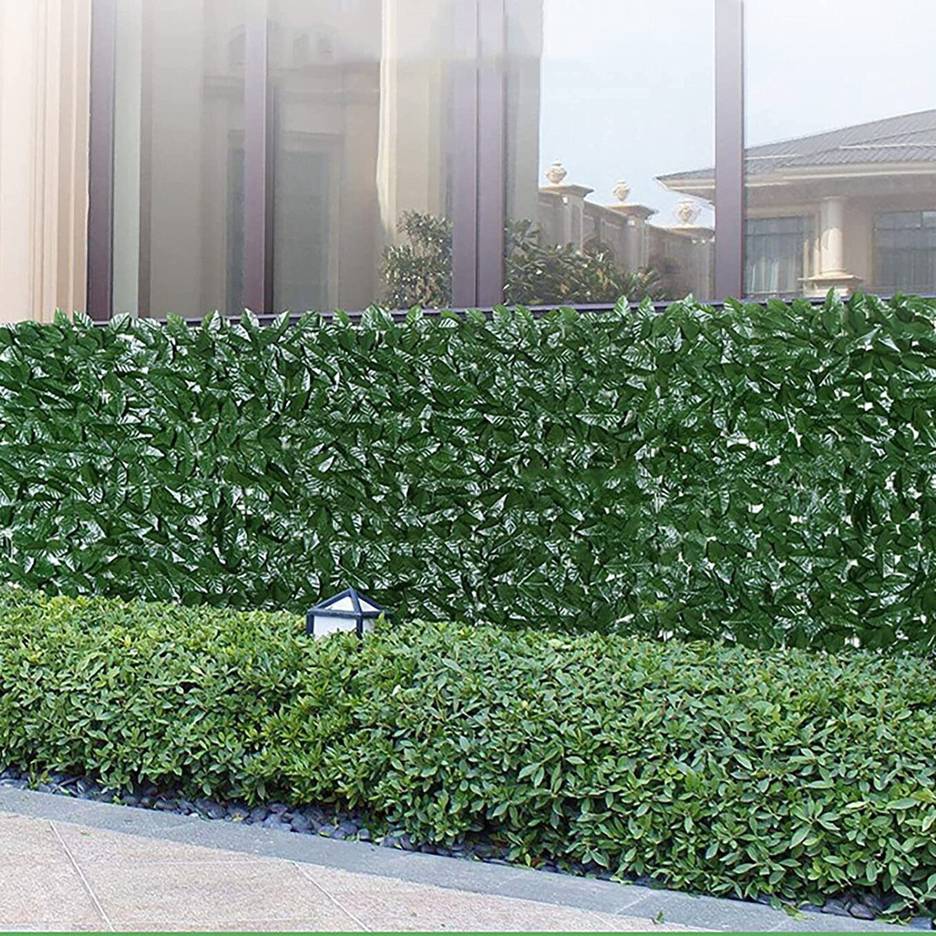 Privacy Screen Realistic Leaf UV-Resistant Cut To Fit