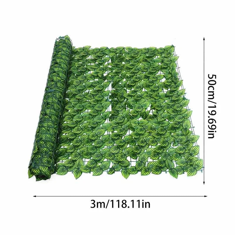 Privacy Screen Realistic Lush Foliage UV-Resistant & Weatherproof