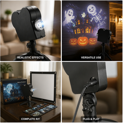 Projector 12 Scary Animations With Sound Tripod & Screen