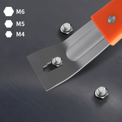 Pry Bar Stainless Steel Nail Puller & Non-Slip Grip