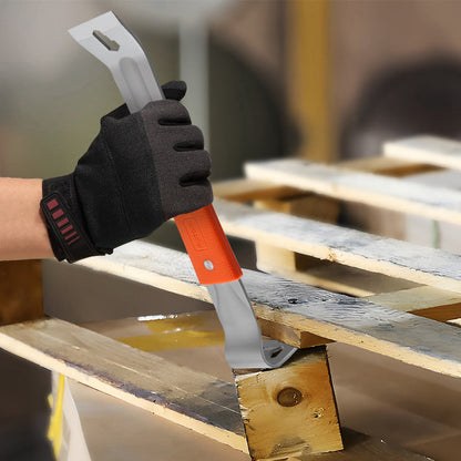 Pry Bar Stainless Steel Nail Puller & Non-Slip Grip