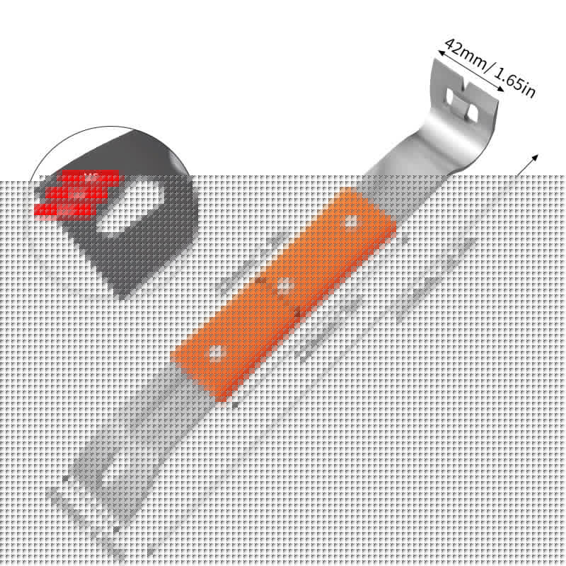 Pry Bar Stainless Steel Nail Puller & Non-Slip Grip