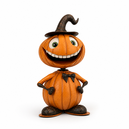 Pumpkin Figurine Weatherproof Resin Expressive Styles