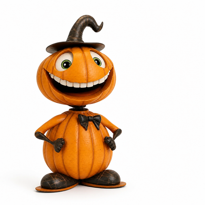 Pumpkin Figurine Weatherproof Resin Expressive Styles