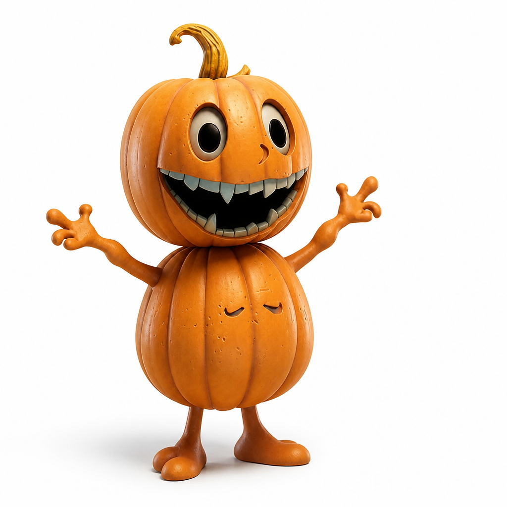 Pumpkin Figurine Weatherproof Resin Expressive Styles