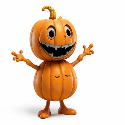 Pumpkin Figurine Weatherproof Resin Expressive Styles
