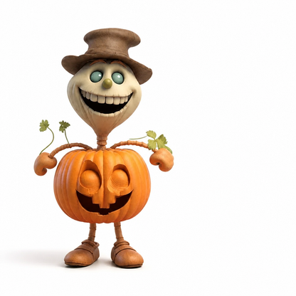 Pumpkin Figurine Weatherproof Resin Expressive Styles