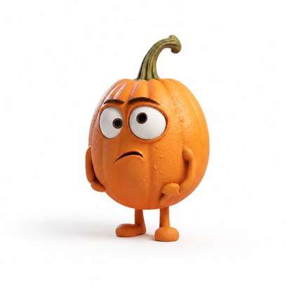 Pumpkin Figurine Weatherproof Resin Expressive Styles