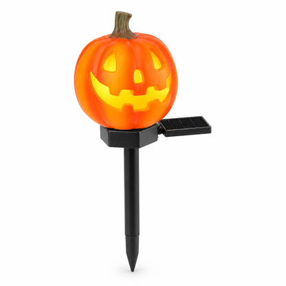 Pumpkin Lantern Solar-Powered Automatic Warm Flicker