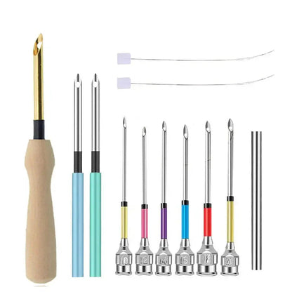 Punch Needle Kit Ergonomic Stainless Steel Starter Set