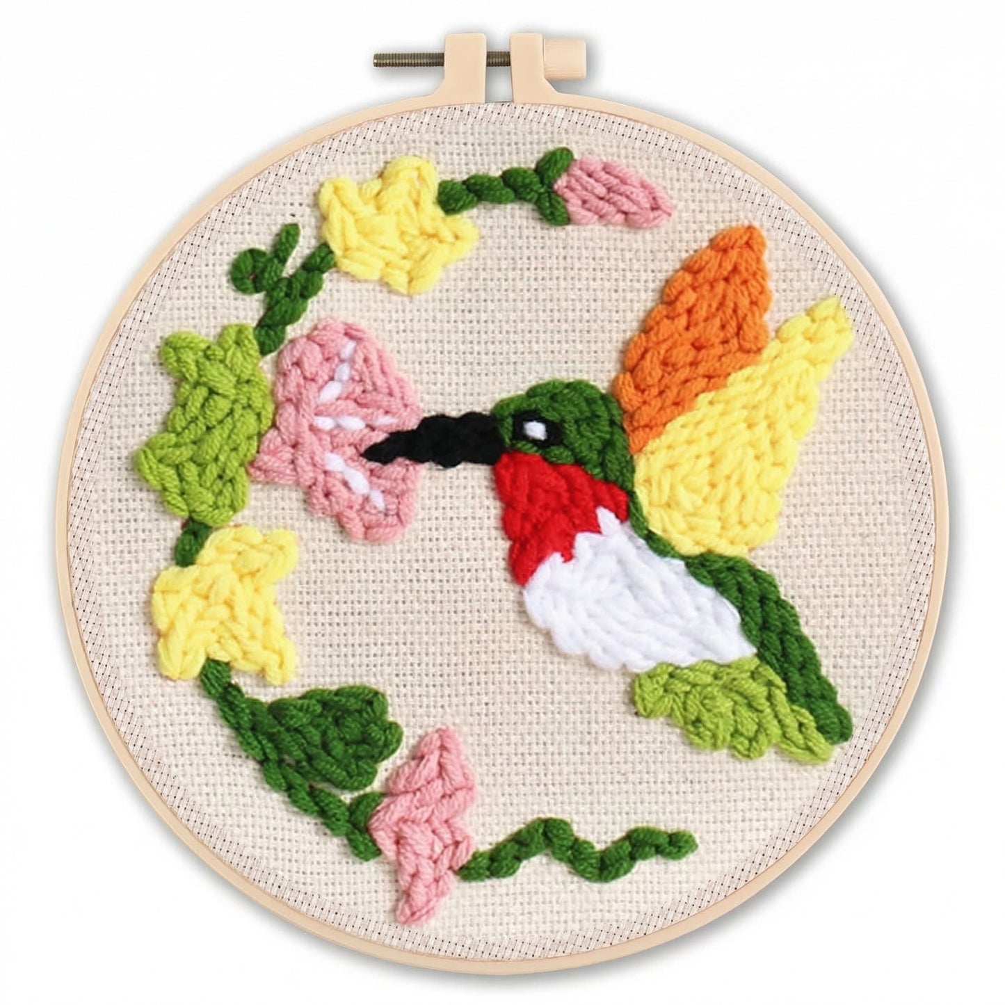 Punch Needle Kit Printed Fabric & Tools 17 Patterns