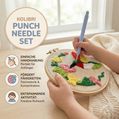 Punch Needle Kit Printed Fabric & Tools 17 Patterns