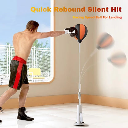 Punching Bag Stand Height-Adjustable Stable Base Ball & Pump
