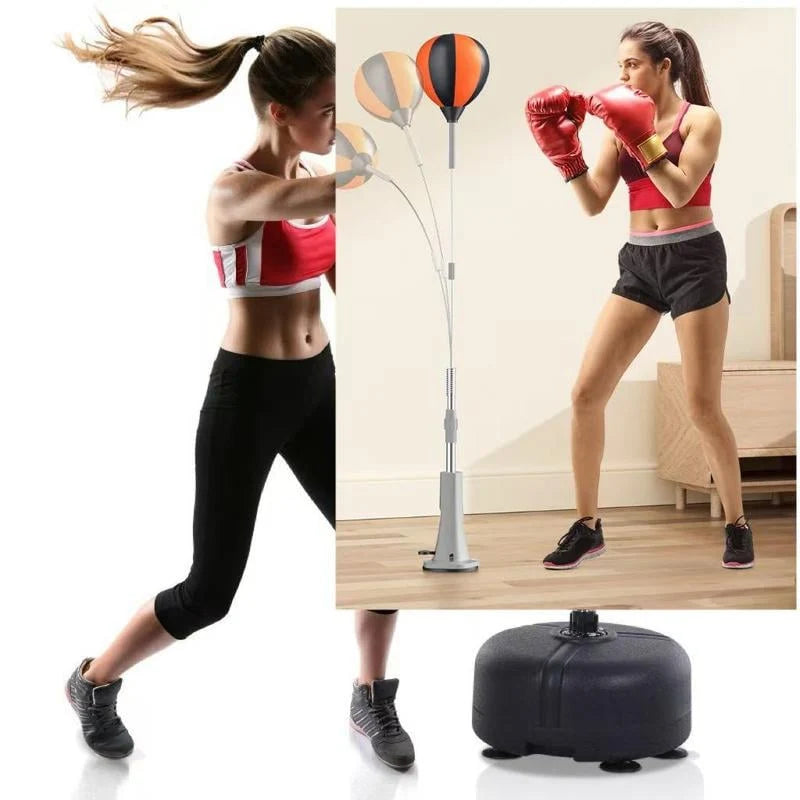 Punching Bag Stand Height-Adjustable Stable Base Ball & Pump