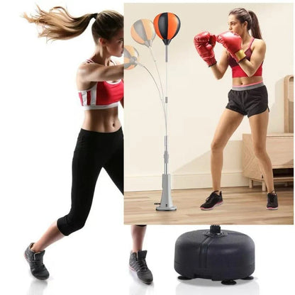 Punching Bag Stand Height-Adjustable Stable Base Ball & Pump