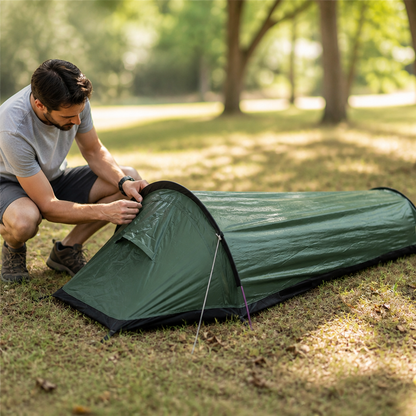 Quick-Setup Shock-Resistant Poles and Waterproof Seams Camping Tent (1-Person)