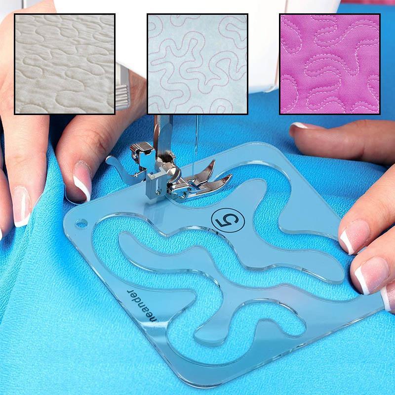 Quilt Template Transparent Acrylic 12 Patterns