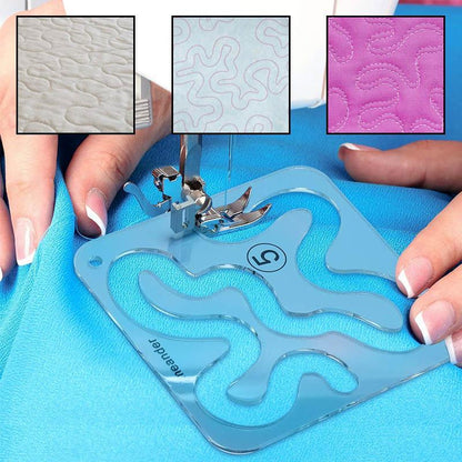 Quilt Template Transparent Acrylic 12 Patterns