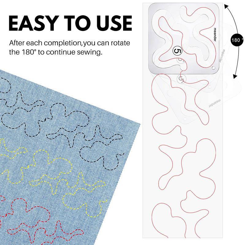Quilt Template Transparent Acrylic 12 Patterns