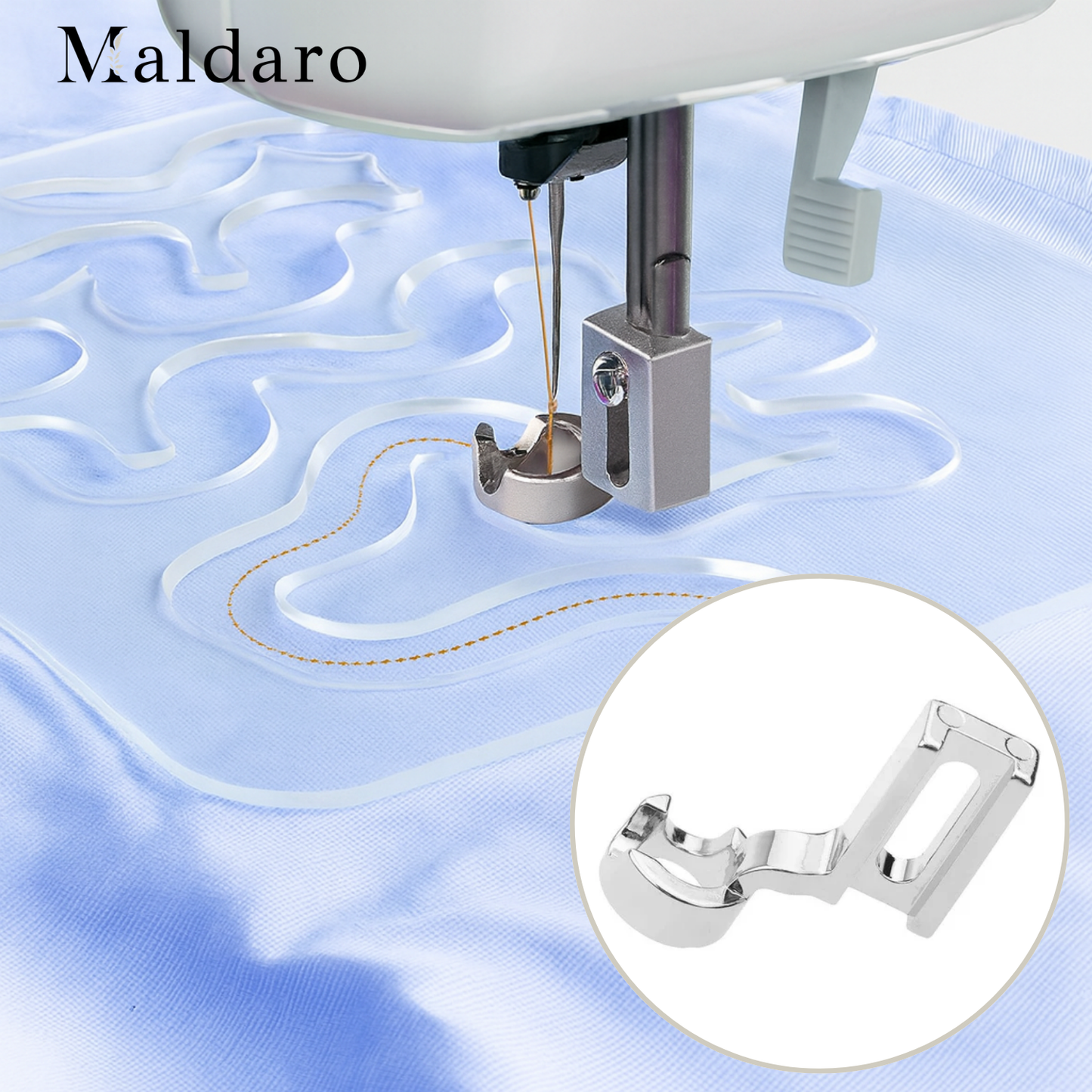 Quilting Foot Stainless Steel Universal Fit Precise Pattern Guidance