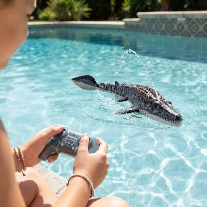 RC Mosasaurus Toy Realistic Swimming 2.4 GHz Remote