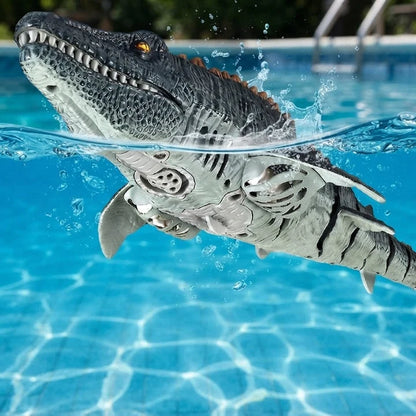 RC Mosasaurus Toy Realistic Swimming 2.4 GHz Remote