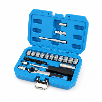 Ratchet Wrench Set Chrome Vanadium Sockets & Bits