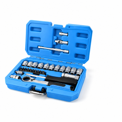 Ratchet Wrench Set Chrome Vanadium Sockets & Bits
