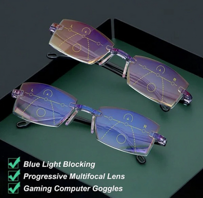 Reading Glasses Progressive Multifocal Blue Light Ultra Lightweight