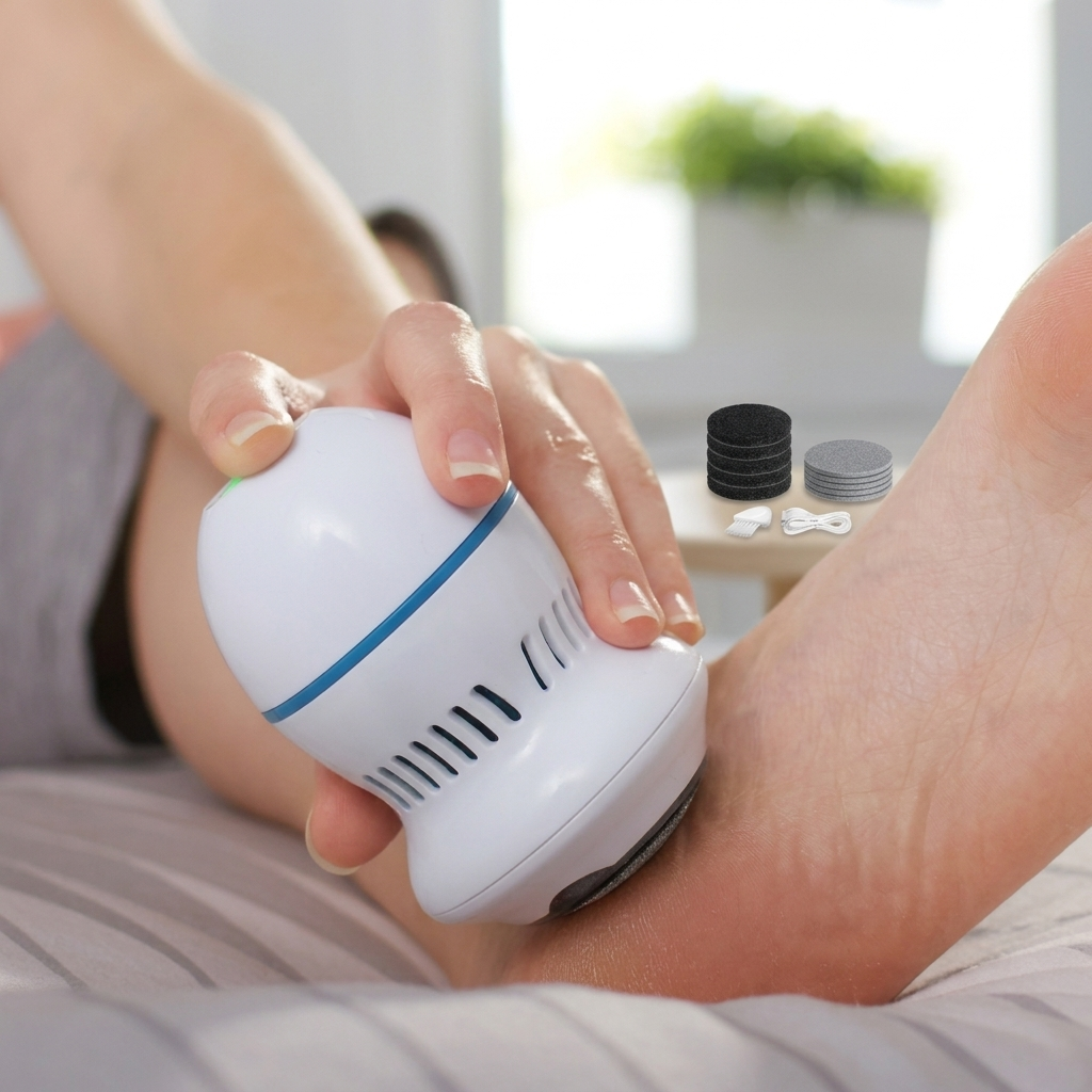 Rechargeable Cordless Electric Callus Remover (Detachable Washable Rollers)