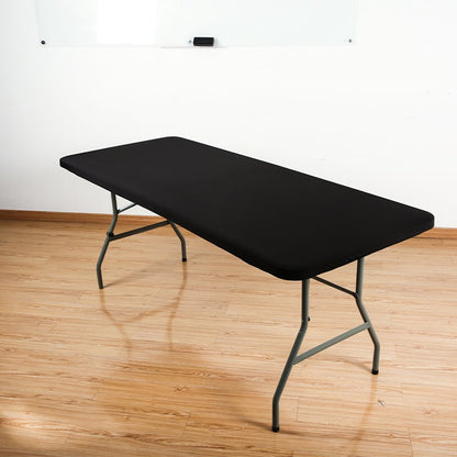 Rectangular Table Cover Stretch Polyester Water-Repellent & Wind-Resistant
