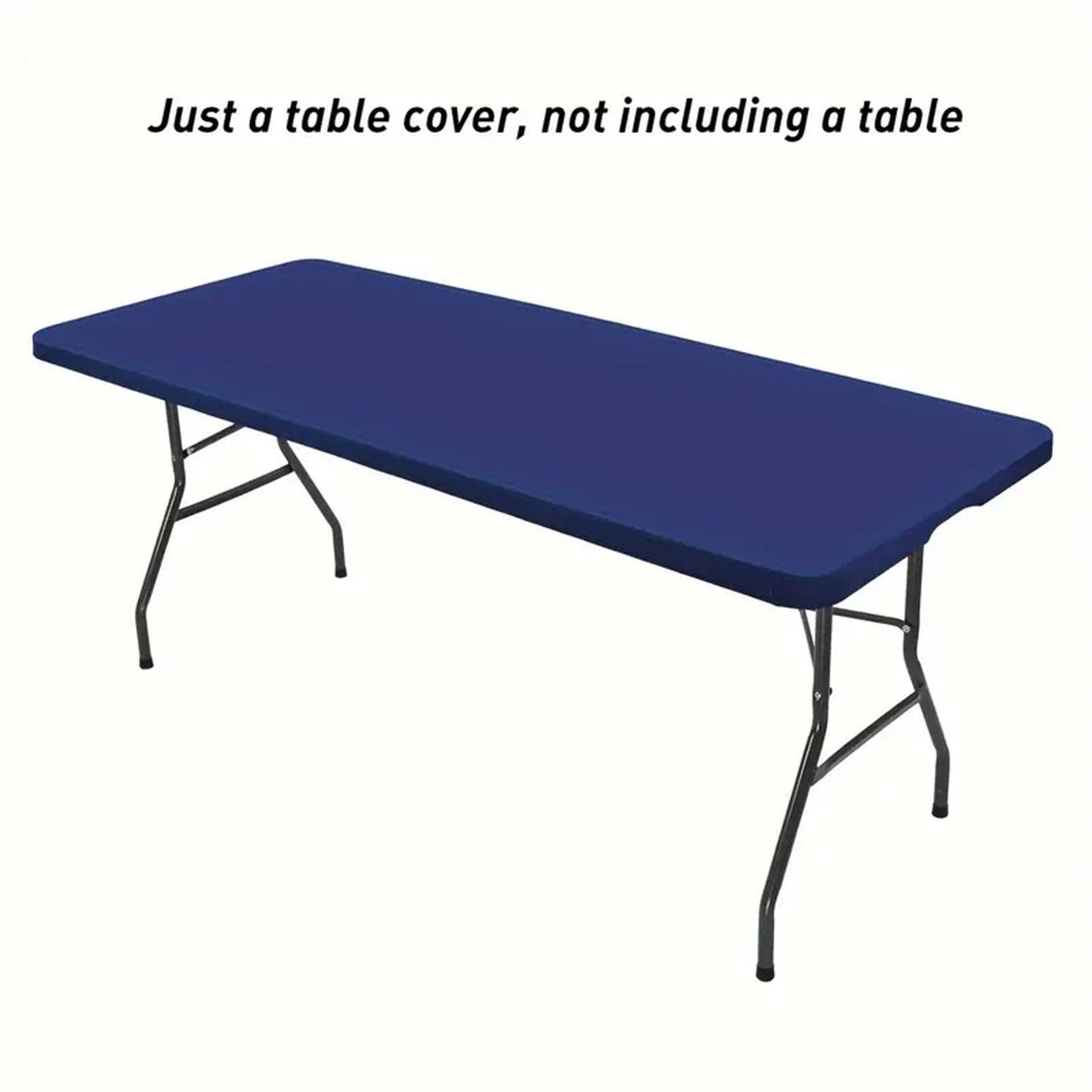 Rectangular Table Cover Stretch Polyester Water-Repellent & Wind-Resistant