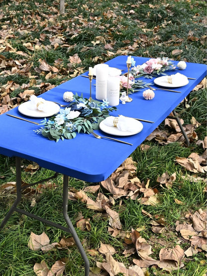Rectangular Table Cover Stretch Polyester Water-Repellent & Wind-Resistant