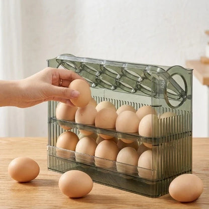 Refrigerator Egg Organizer Stackable Space-Saving BPA-Free