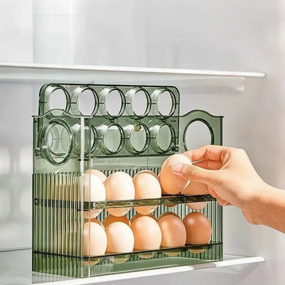 Refrigerator Egg Organizer Stackable Space-Saving BPA-Free