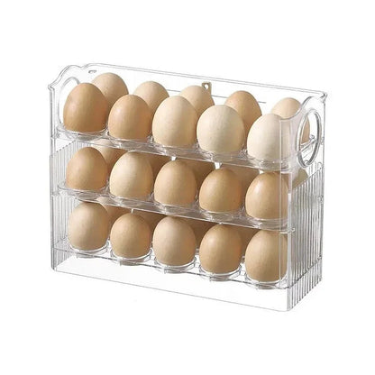 Refrigerator Egg Organizer Stackable Space-Saving BPA-Free