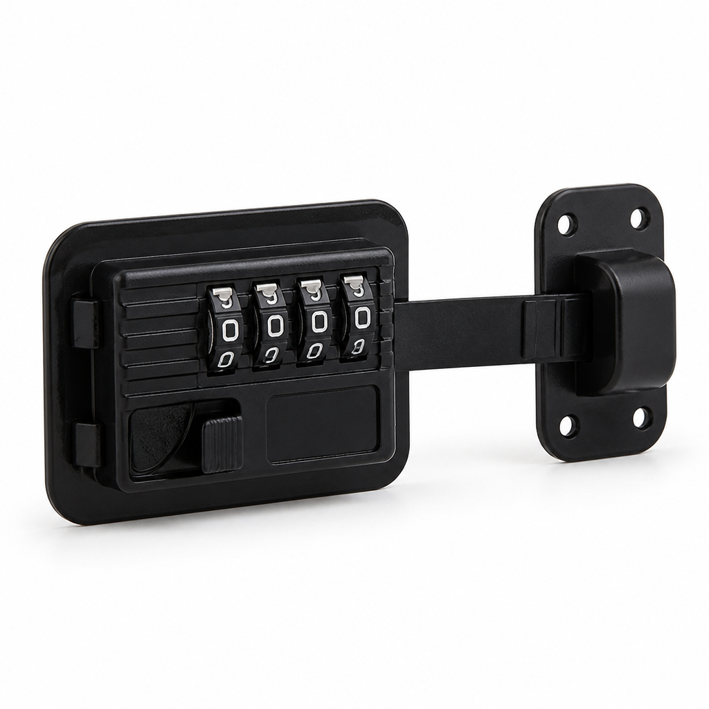 Refrigerator Lock Keyless Password Adjustable Strap & Adhesive Mount