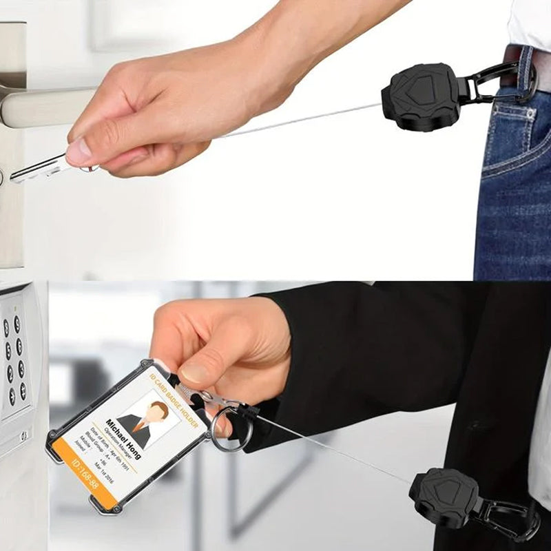 Retractable Badge Reel 31.5 Inch Cord & 360° Swivel