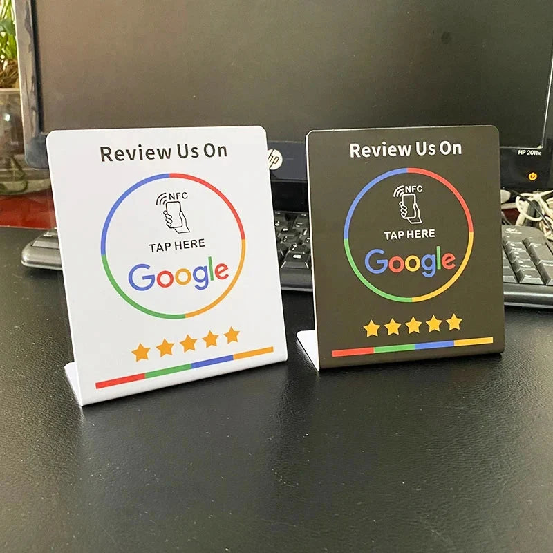 Review Stand Tap-to-Open NFC Counter Display