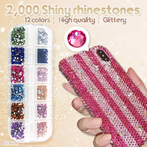 Rhinestone Applicator Kit Holds 70 Stones No Glue