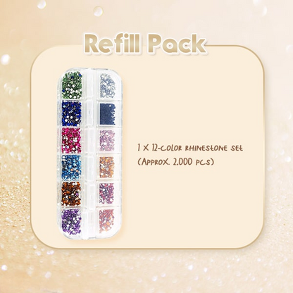 Rhinestone Applicator Kit Holds 70 Stones No Glue